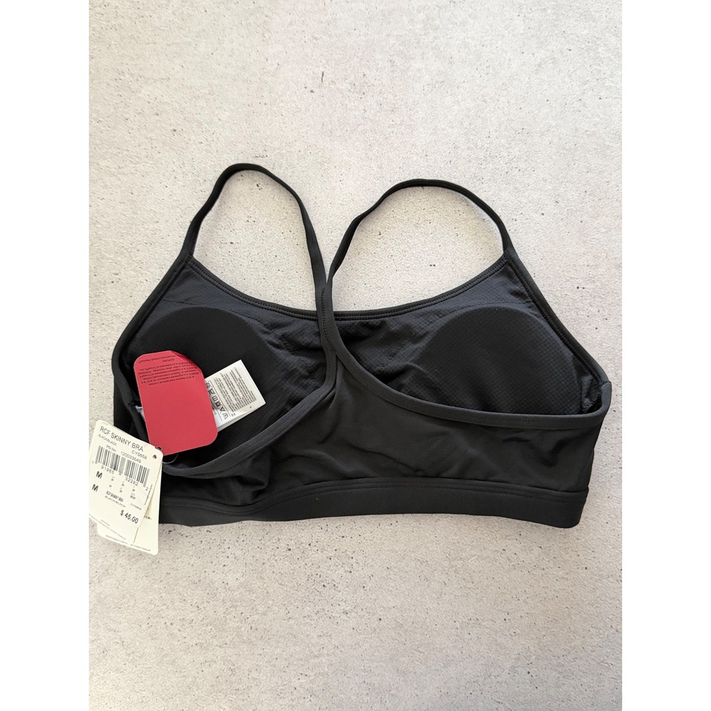 Reebok CrossFit RCF Skinny Bra Black Sports Bra CY5659 Womens Size Medium NWT - Picture 4 of 4